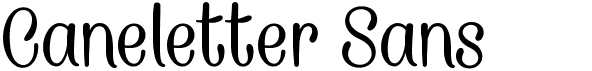 Caneletter Sans