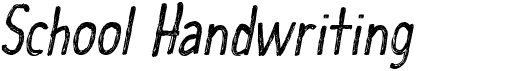 CF School Handwriting