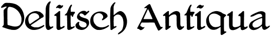 Delitsch Antiqua