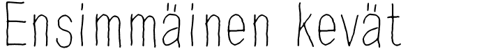 Ensimmäinen kevät