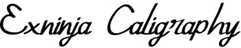 Exninja Caligraphy