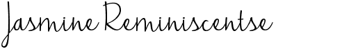 Jasmine Reminiscentse