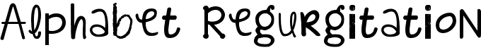 KG Alphabet Regurgitation
