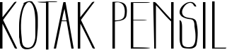 Kotak Pensil