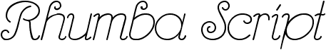Rhumba Script