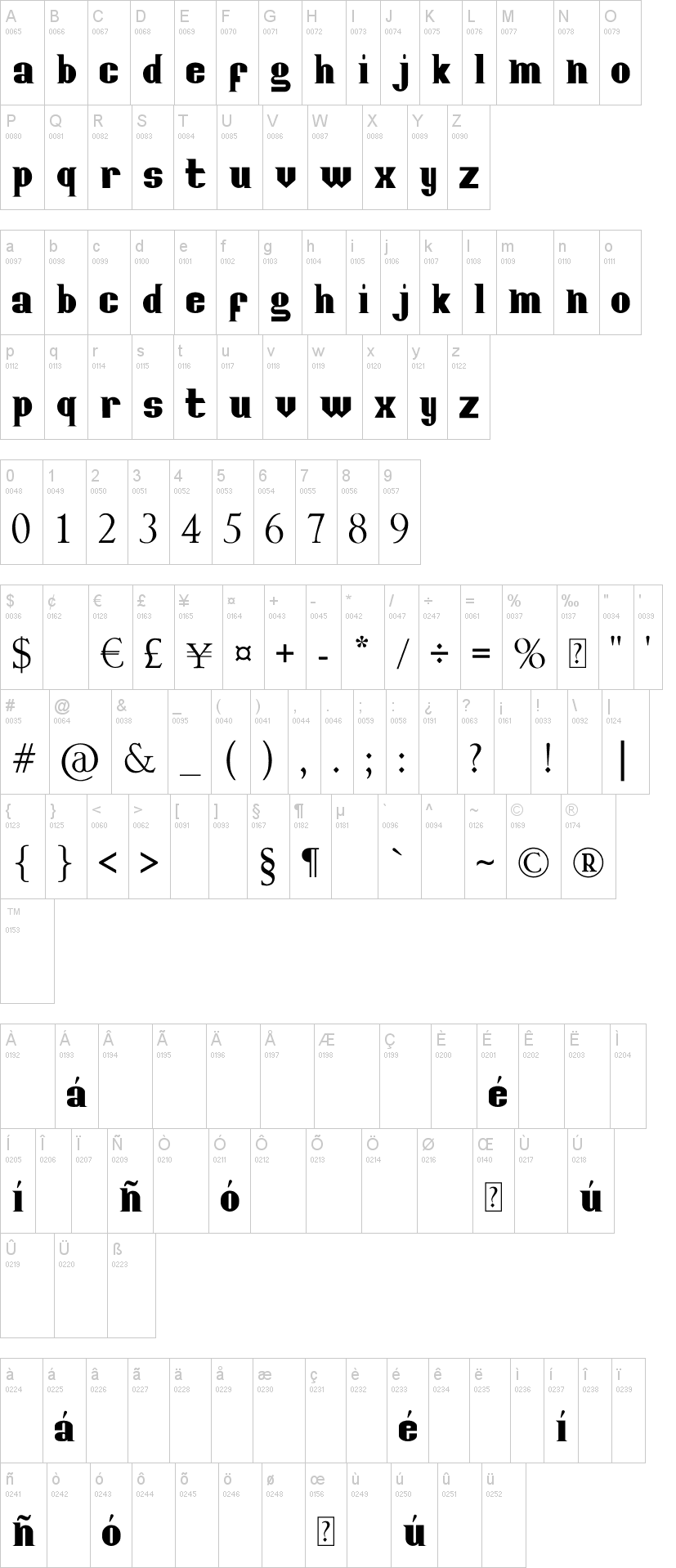 Posterfont