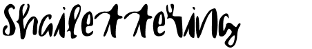 Shailettering