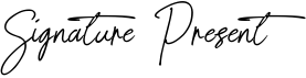 Signature Present