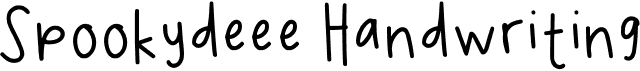 Spookydeee Handwriting