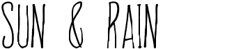 Sun & Rain